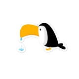 THE BEAK IS WET STICKER
